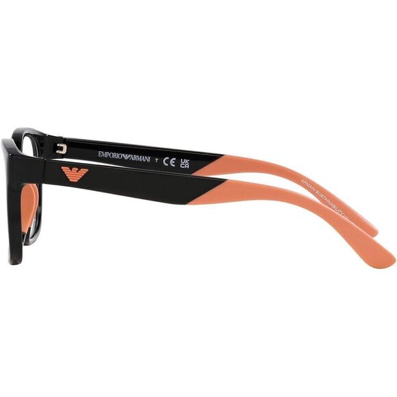 Emporio Armani Girls' Ek3003 Square demo glasses pink and black - Picture 4 of 10